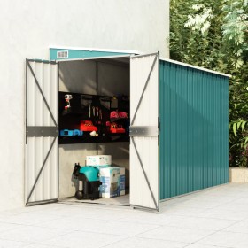 Green galvanized steel wall garden shed 118x288x178cm by vidaXL, Sheds - Ref: Foro24-316225, Price: 364,99 €, Discount: %