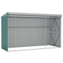 Cobertizo de jardín pared acero galvanizado verde 118x288x178cm de vidaXL, Cobertizos - Ref: Foro24-316225, Precio: 239,24 €,...