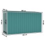 Green galvanized steel wall garden shed 118x288x178cm by vidaXL, Sheds - Ref: Foro24-316225, Price: 363,85 €, Discount: %