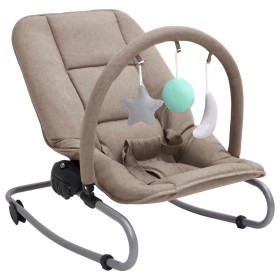 Taupegraue Baby-Schaukelhängematte aus Stahl von vidaXL, Schaukelstühle und Babystühle - Ref: Foro24-10249, Preis: 86,91 €, R...