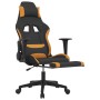 Gaming-Stuhl mit Fußstütze, schwarz und orange Stoff von vidaXL, Gaming-Stühle - Ref: Foro24-3143747, Preis: 131,36 €, Rabatt: %