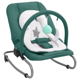 Grüne Baby-Schaukelhängematte aus Stahl von vidaXL, Schaukelstühle und Babystühle - Ref: Foro24-10258, Preis: 96,62 €, Rabatt: %