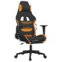 Gaming-Stuhl mit Fußstütze, schwarz und orange Stoff von vidaXL, Gaming-Stühle - Ref: Foro24-3143747, Preis: 131,36 €, Rabatt: %