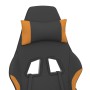 Gaming-Stuhl mit Fußstütze, schwarz und orange Stoff von vidaXL, Gaming-Stühle - Ref: Foro24-3143747, Preis: 131,36 €, Rabatt: %