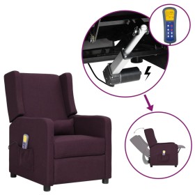 Sillón de masaje elevable tela morado de vidaXL, Sillones de masaje eléctricos - Ref: Foro24-3093392, Precio: 203,99 €, Descu...