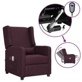 Elektrischer Massagesessel aus violettem Stoff von vidaXL, Elektrische Massagesessel - Ref: Foro24-3098740, Preis: 184,99 €, ...