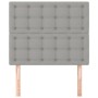 Headboards 2 units of light gray fabric 100x5x78/88 cm by vidaXL, Headboards and footboards - Ref: Foro24-3116756, Price: 59,...