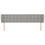 Light gray fabric headboard 203x23x78/88 cm by vidaXL, Headboards and footboards - Ref: Foro24-3117600, Price: 68,07 €, Disco...