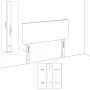 Headboard with light gray fabric ears 103x23x118/128 cm by vidaXL, Headboards and footboards - Ref: Foro24-3118380, Price: 77...