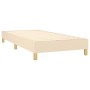 Cama box spring con colchón tela color crema 90x200 cm de vidaXL, Camas y somieres - Ref: Foro24-3126618, Precio: 316,09 €, D...