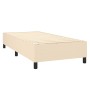 Cama box spring con colchón tela color crema 90x200 cm de vidaXL, Camas y somieres - Ref: Foro24-3128098, Precio: 368,18 €, D...