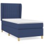 Box spring bed with blue fabric mattress 90x190 cm by vidaXL, Beds and slatted bases - Ref: Foro24-3128651, Price: 379,48 €, ...