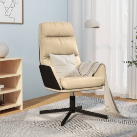 Sillón de relax de tela color crema de vidaXL, Sillones - Ref: Foro24-341150, Precio: 83,99 €, Descuento: %