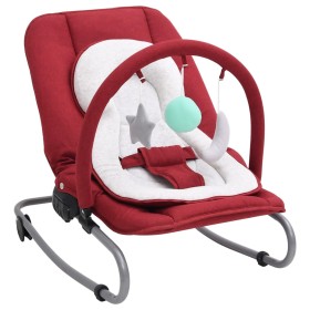 Baby-Schaukelhängematte aus rotem Stahl von vidaXL, Schaukelstühle und Babystühle - Ref: Foro24-10257, Preis: 57,99 €, Rabatt: %