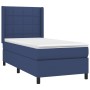 Cama box spring con colchón tela azul 90x190 cm de vidaXL, Camas y somieres - Ref: Foro24-3131399, Precio: 358,29 €, Descuent...