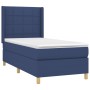 Box spring bed with blue fabric mattress 90x190 cm by vidaXL, Beds and slatted bases - Ref: Foro24-3131959, Price: 374,99 €, ...