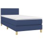 Cama box spring colchón y luces LED tela azul 90x190 cm de vidaXL, Camas y somieres - Ref: Foro24-3133523, Precio: 322,08 €, ...