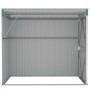 Cobertizo de jardín pared acero galvanizado verde 118x194x178cm de vidaXL, Cobertizos - Ref: Foro24-316221, Precio: 221,67 €,...