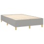 Cama box spring con colchón tela y LED gris claro 120x200 cm de vidaXL, Camas y somieres - Ref: Foro24-3135741, Precio: 437,3...