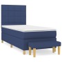 Cama box spring con colchón tela azul 90x190 cm de vidaXL, Camas y somieres - Ref: Foro24-3137123, Precio: 399,43 €, Descuent...