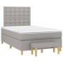 Box spring bed with light gray fabric mattress 120x200 cm by vidaXL, Beds and slatted bases - Ref: Foro24-3137461, Price: 459...