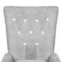 Sillón de terciopelo plateado de vidaXL, Sillas de comedor - Ref: Foro24-240654, Precio: 120,54 €, Descuento: %