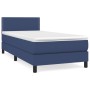 Box spring bed with blue fabric mattress 90x190 cm by vidaXL, Beds and slatted bases - Ref: Foro24-3139943, Price: 307,11 €, ...