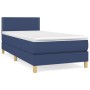 Cama box spring con colchón tela azul 90x190 cm de vidaXL, Camas y somieres - Ref: Foro24-3140503, Precio: 308,24 €, Descuent...