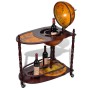 Mueble bar de pie bola del mundo madera de eucalipto de vidaXL, Armarios para vino y licores - Ref: Foro24-240699, Precio: 18...