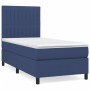 Box spring bed with blue fabric mattress 90x190 cm by vidaXL, Beds and slatted bases - Ref: Foro24-3141903, Price: 348,29 €, ...