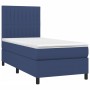 Box spring bed with blue fabric mattress 90x190 cm by vidaXL, Beds and slatted bases - Ref: Foro24-3141903, Price: 348,29 €, ...