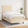 Cama box spring con colchón tela color crema 90x200 cm de vidaXL, Camas y somieres - Ref: Foro24-3141910, Precio: 358,05 €, D...