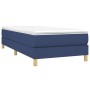 Cama box spring con colchón tela azul 90x190 cm de vidaXL, Camas y somieres - Ref: Foro24-3144141, Precio: 277,73 €, Descuent...