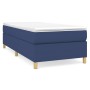 Cama box spring con colchón tela azul 90x190 cm de vidaXL, Camas y somieres - Ref: Foro24-3144488, Precio: 303,77 €, Descuent...