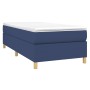 Cama box spring con colchón tela azul 90x190 cm de vidaXL, Camas y somieres - Ref: Foro24-3144488, Precio: 303,77 €, Descuent...