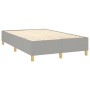 Cama box spring con colchón tela gris claro 120x200 cm de vidaXL, Camas y somieres - Ref: Foro24-3142641, Precio: 413,23 €, D...