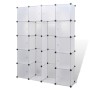 Modular wardrobe with 14 compartments white 37x146x180.5 cm by vidaXL, Wardrobes - Ref: Foro24-240500, Price: 100,45 €, Disco...