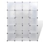 Armario modular con 14 compartimentos blanco 37x146x180,5 cm de vidaXL, Armarios roperos - Ref: Foro24-240500, Precio: 100,99...