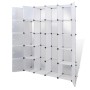 Armario modular con 14 compartimentos blanco 37x146x180,5 cm de vidaXL, Armarios roperos - Ref: Foro24-240500, Precio: 100,99...