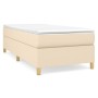 Cama box spring con colchón tela color crema 90x200 cm de vidaXL, Camas y somieres - Ref: Foro24-3144495, Precio: 293,90 €, D...