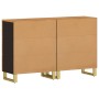 Auxiliary cabinet 2 pcs black brown mango wood 60x33.5x75cm by vidaXL, Sideboards - Ref: Foro24-3206281, Price: 282,06 €, Dis...