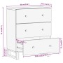 Auxiliary cabinet 2 pcs black brown mango wood 60x33.5x75cm by vidaXL, Sideboards - Ref: Foro24-3206281, Price: 282,06 €, Dis...