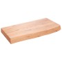 Encimera baño madera maciza tratada marrón claro 60x30x(2-6) cm de vidaXL, Encimeras - Ref: Foro24-3156103, Precio: 63,21 €, ...