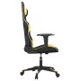 Silla gaming cuero sintético negro y dorado de vidaXL, Sillones para videojuegos - Ref: Foro24-3143755, Precio: 140,55 €, Des...