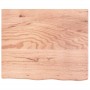 Encimera baño madera maciza tratada marrón claro 60x50x(2-4) cm de vidaXL, Encimeras - Ref: Foro24-3156108, Precio: 66,99 €, ...