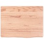 Encimera de baño madera maciza tratada marrón claro 40x30x2 cm de vidaXL, Encimeras - Ref: Foro24-3156089, Precio: 33,02 €, D...