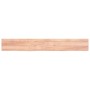 Encimera baño madera maciza tratada marrón claro 220x30x(2-4)cm de vidaXL, Encimeras - Ref: Foro24-3156177, Precio: 93,53 €, ...