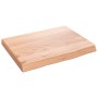 Encimera baño madera maciza tratada marrón claro 40x30x(2-4) cm de vidaXL, Encimeras - Ref: Foro24-3156090, Precio: 35,30 €, ...