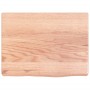 Encimera baño madera maciza tratada marrón claro 40x30x(2-4) cm de vidaXL, Encimeras - Ref: Foro24-3156090, Precio: 35,30 €, ...