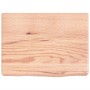 Encimera baño madera maciza tratada marrón claro 40x30x(2-6) cm de vidaXL, Encimeras - Ref: Foro24-3156091, Precio: 37,99 €, ...